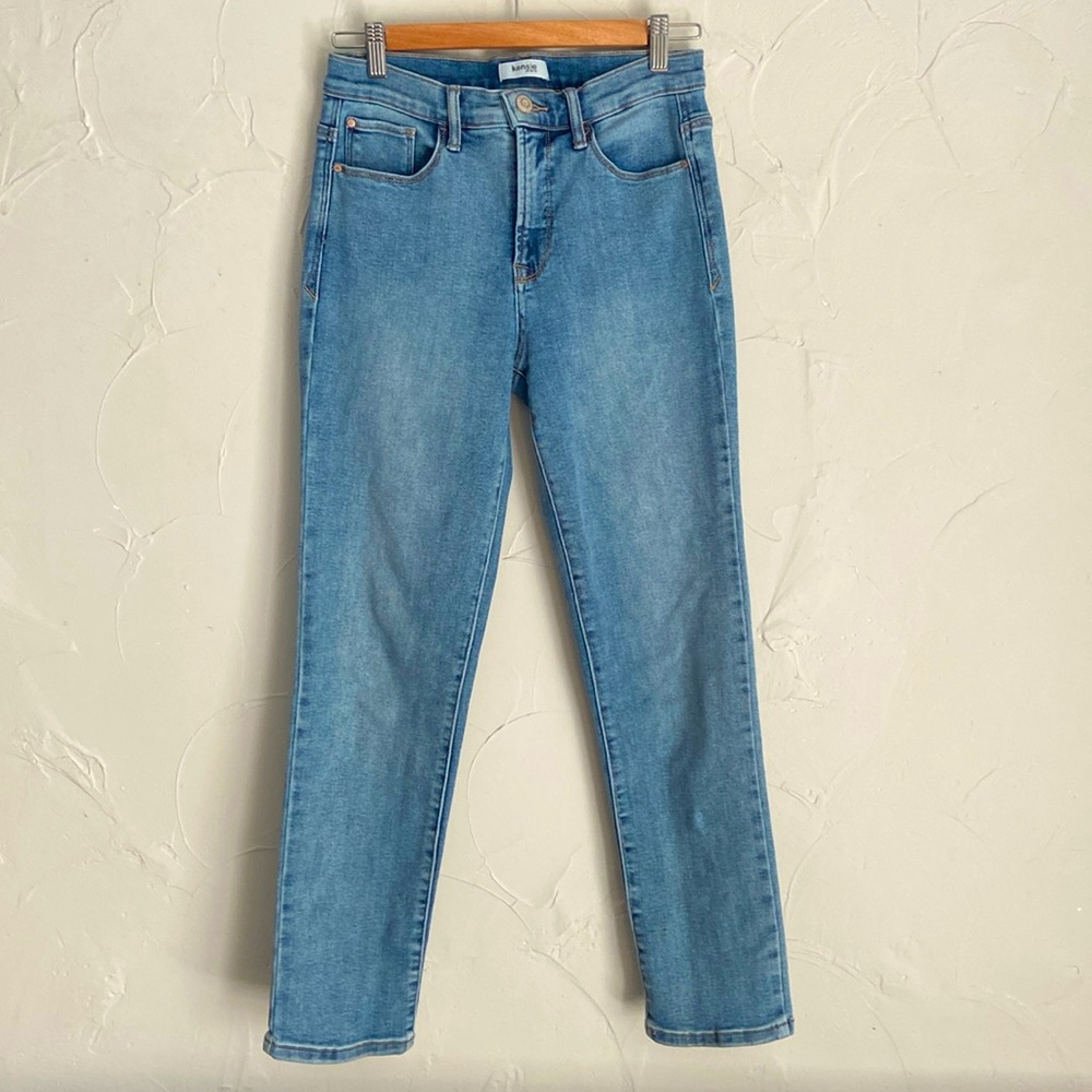 Light wash blue jeans